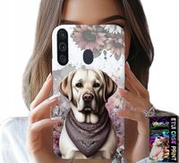 ETUI DO SAMSUNG GALAXY A21 - PIESEK PIESKI HUSKY PSIE WZORY + SZKŁO