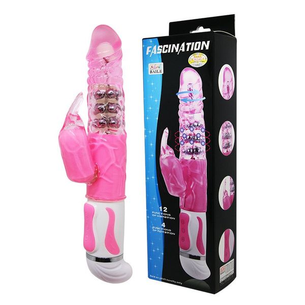 Żelowy Wibrator Rotacyjny Penis - Fascination zdjęcie 1