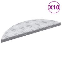 Płytki w Szachownicę 10 pcs Srebrny 60 x 18 cm Aluminium