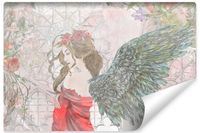 Fototapeta ANIOŁ Kwiaty Ogród Gotycki Styl Abstrakcja 180cm x 120cm