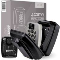4CONVY sejf klucze skrytka na kod szyfr kasetka z przyciskami METALOWY