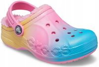 Dziecięce Ocieplane Buty Chodaki Crocs Baya Lined 205888 Clog 28-29