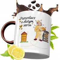 Kubek Bordowy Dla Pszczelarza Na Urodziny Prezent Z Nadrukiem Ze Zdjęciem