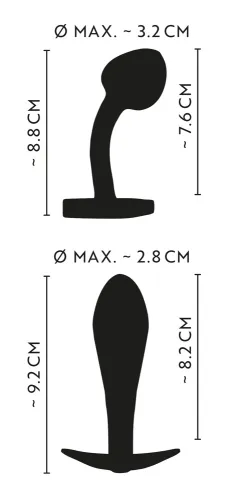 anos zestaw 2 metalowych zatyczek w kolorach tęczy, stożek i zakrzywiony na Arena.pl