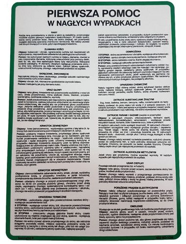 Instrukcja 23 BHP pierwsza pomoc nagłych wypadkach na Arena.pl