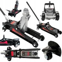 Podnośnik samochodowy niskoprofilowy guma 2.5t zakres 90-340mm KD1362