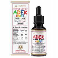 WITAMINA ADEK JUNIOR A, D3, E, K2 MK-7 KROPLE 30ml