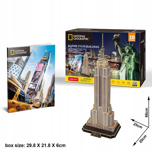 Puzzle 3D National Geo- Emppire State Building 977 na Arena.pl