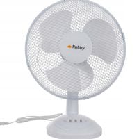 Mały WENTYLATOR stojący NA BIURKO, STÓŁ domowy cichy BIAŁY