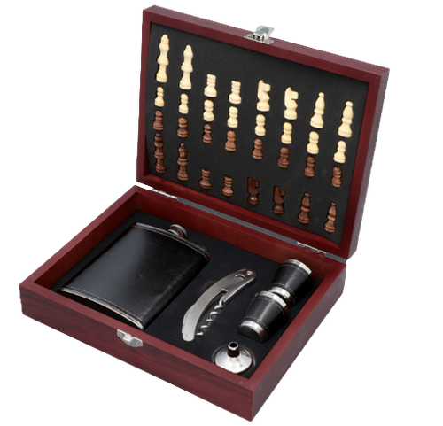 Elegancki Zestaw Prezentowy: Piersiówka, Kieliszki, Lejek i Scyzoryk na Arena.pl