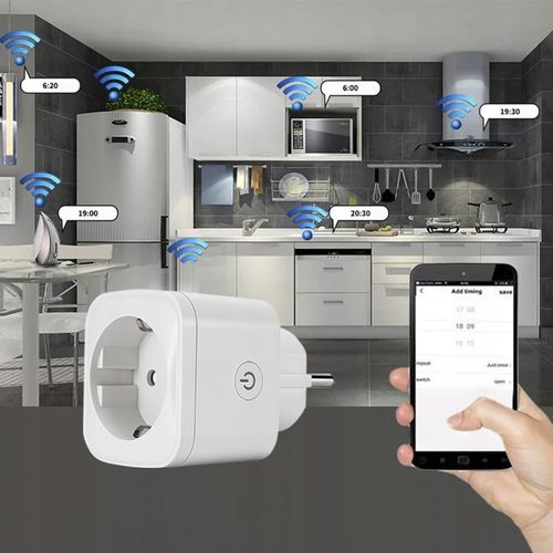 Programator czasowy INTELIGENTNE gniazdko smart WiFi TUYA Timer Watomierz na Arena.pl