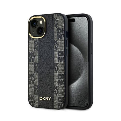 DKNY Leather Checkered Mono Pattern MagSafe - Etui iPhone 15 / 14 / 13 na Arena.pl