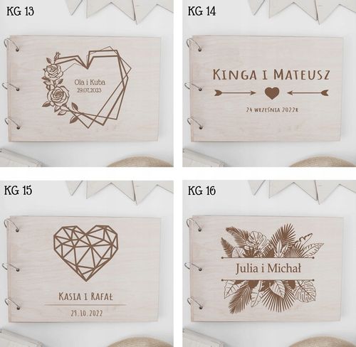 DREWNIANY ALBUM NA ZDJĘCIA PERSONALIZOWANY GRAWER na Arena.pl