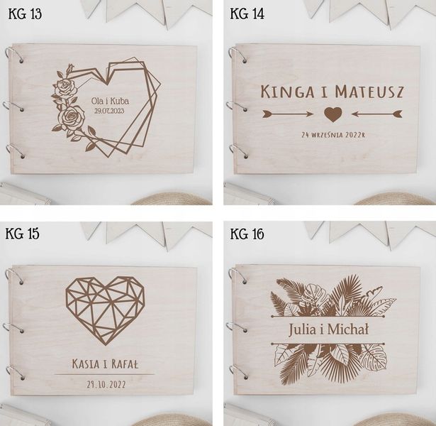 DREWNIANY ALBUM NA ZDJĘCIA PERSONALIZOWANY GRAWER zdjęcie 7