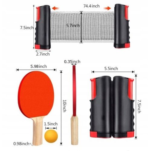 ZESTAW DO PING-PONG RAKIETKI SIATKA I PIŁECZKI na Arena.pl