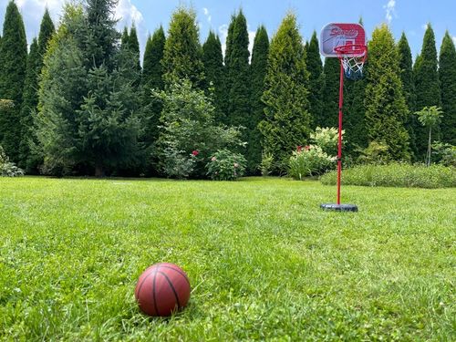 ZESTAW DO KOSZYKÓWKI REGULOWANY DO 171CM TARCZA KOSZ PIŁKA ZABAWKA na Arena.pl