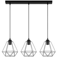 Industrialna lampa wisząca VEN W-L 1210/3 druciana czarne