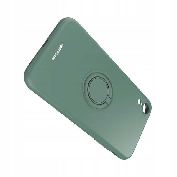 Spacecase Silicone Ring Iphone Xr Dark Green zdjęcie 6