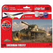 Model do sklejania Sherman Firefly Zestaw Starter Set Farby Pędzel Airfix