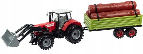 Duży Traktor z Przyczepą Ciągnik NAPĘD Ruchome elementy Otwierane drzwi na Arena.pl