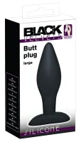 black velvets silikonowy korek anatomiczny 12 cm czarny