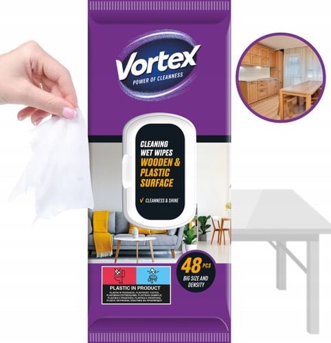 vortex chusteczki nawilżane do mebli, flip top, 48 sztuk na Arena.pl