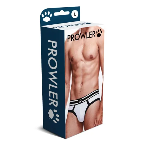 prowler brief xs - bokserki białe z czarnym pasem, logo marki na Arena.pl