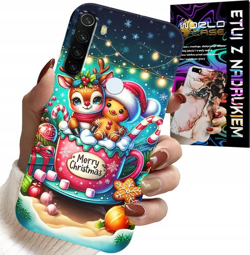 ETUI DO XIAOMI NOTE 8T - RENIFER Z PIERNIKIEM MERRY CHRISTMAS na Arena.pl