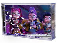 Akwarium - Ramka wodna 3D - K-pop Demon Hunters- Łowczynie Demonów