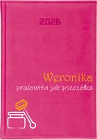 KALENDARZ A5 2026 DZIENNY terminarz z nadrukiem DLA PSZCZELARZA + IMIĘ