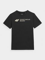 4F T-shirt dziecięcy z nadrukiem dziecięcy czarny Rozmiar 122CM