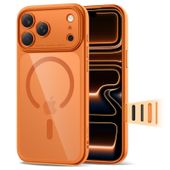 Etui case na iPhone 17 Pro Magpeak Magsafe CC - przezroczysto-pomarańczowe
