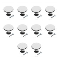 Zestaw 10 sztuk uchwytów meblowych, Gałka meblowa UDINE, fi 29mm, chrom