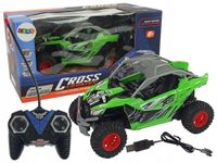 Terenowe Auto Cross Country Zdalnie Sterowane Pilot 27 MHz Zielone Lean Toy