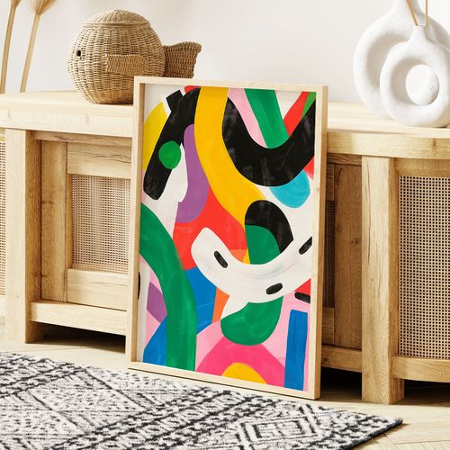 Plakat kolorowa abstrakcja 70x100 cm na Arena.pl