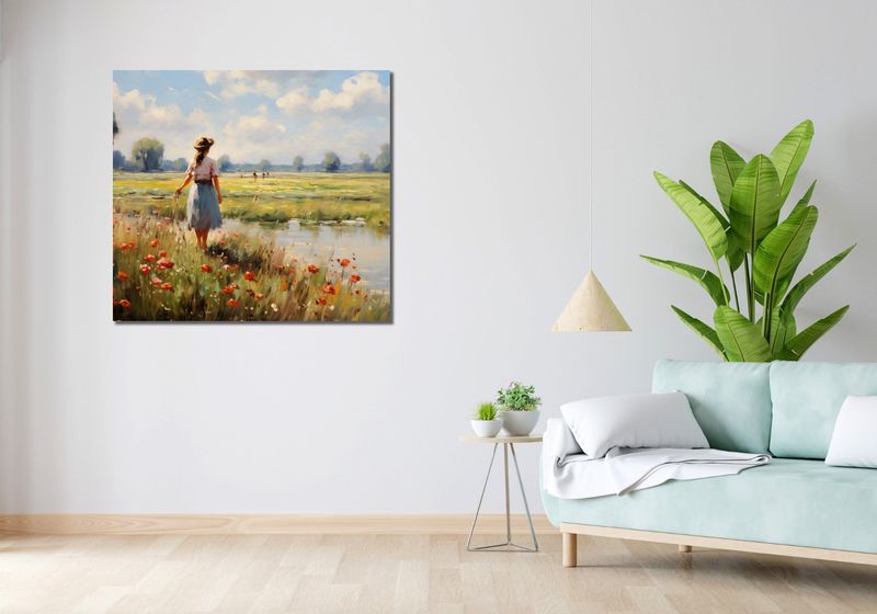 Obraz 100x90cm Wiejski Spokój zdjęcie 2