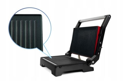 OPIEKACZ DO KANAPEK PANINI TOSTER ROZKŁADANY GRILL 2w1 NON-STICK Duży na Arena.pl