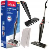 MOP PAROWY VILEDA STEAM PLUS XXL 400ML 2XWKŁAD Z MIKROFIBRY NAKŁADKA DYWAN