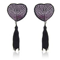 bielizna heart shine nipples tassels (rosa)