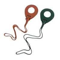 etui na airtag skórzane zielony brązowy 2 szt.