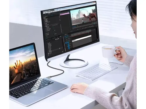 Kabel przewód displayport USB typ-c 1.4 video audio USB-c 8k 4k 2k 1,8m na Arena.pl