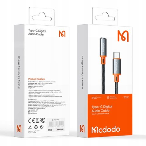PRZEJŚCIÓWKA ADAPTER USB C MINI JACK Z DAC MCDODO na Arena.pl