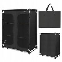 Szafka Turystyczna Kempingowa Ogrodowa Składana Przenośna Czarna NILS CAMP