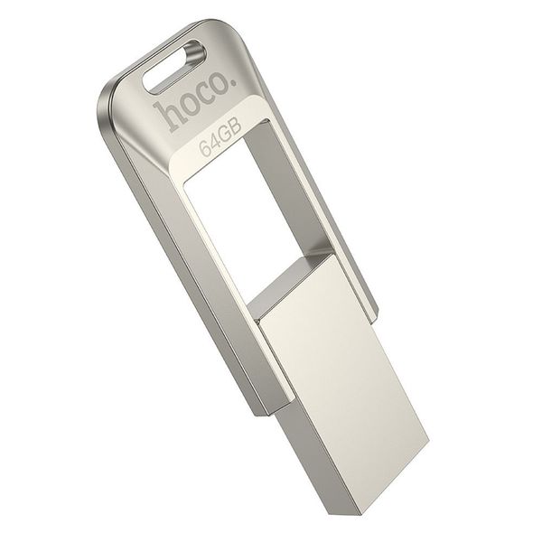 Pendrive 64GB USB 3.0 (USB A) Hoco UD16 nikiel zdjęcie 1