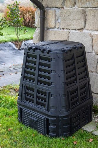 KOMPOSTOWNIK OGRODOWY 480L CZARNY CAŁOROCZNY GRATIS AKTYWATOR KOMPOSTU na Arena.pl