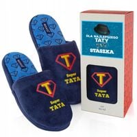 Kapcie męski z nadrukiem pantofle na DZIEŃ TATY