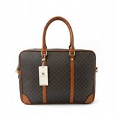 Elegancka Torba na Laptopa Aktówka Torba na dokumenty Brązowa do ręki