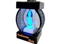 TATA TACIE ZNICZ LAMPION KOŁO RTN GŁADKI CZARNY+FIGURKA LED