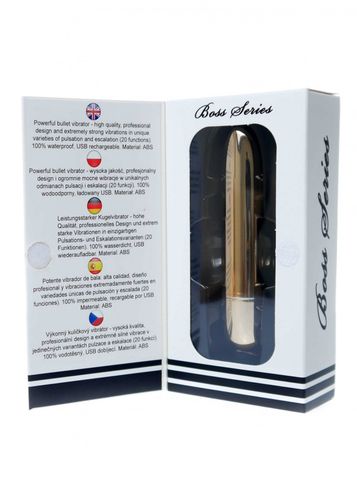 Stymulator Rechargeable Powerful Bullet Vibrator USB 20 Functions   Gold na Arena.pl