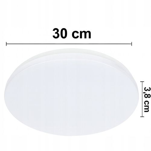 PLAFON LED Lampa sufitowa panel 24W 4000K CZUJNIK RUCHU DIP natynkowy na Arena.pl